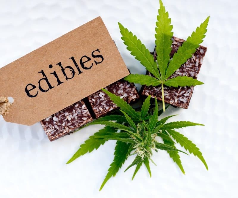 Edibles infused with cannabis