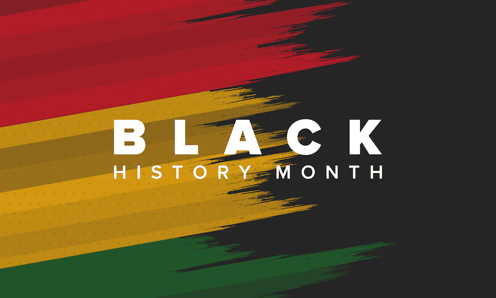 A logo for Black History Month
