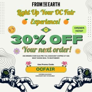 From The Earth OC Fair Promotional Discount Code for 30% Off