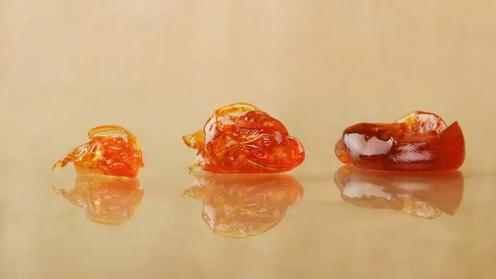 3 pieces of cannabis wax